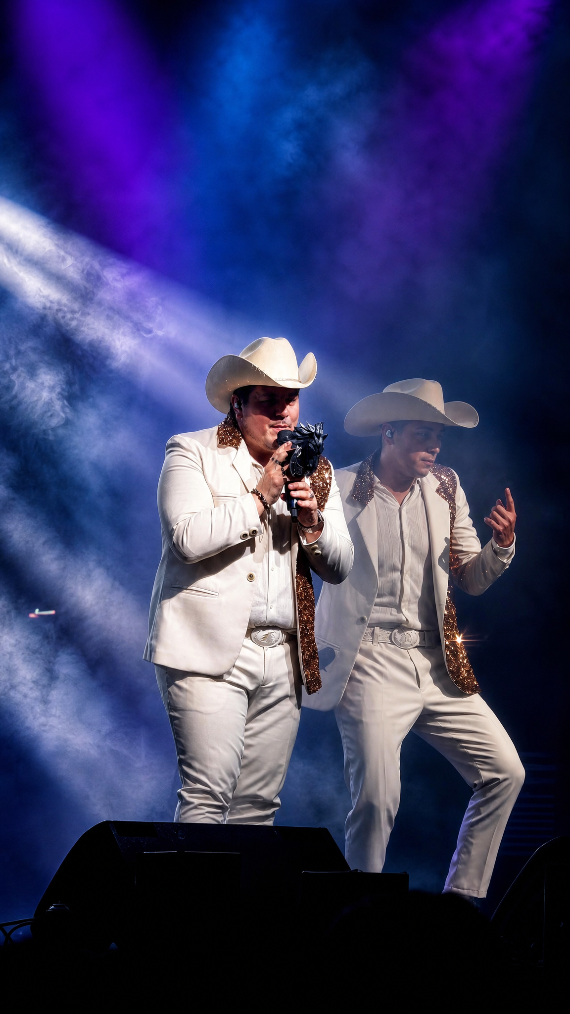 Presentacion de Los Potros del Sur con luces de show